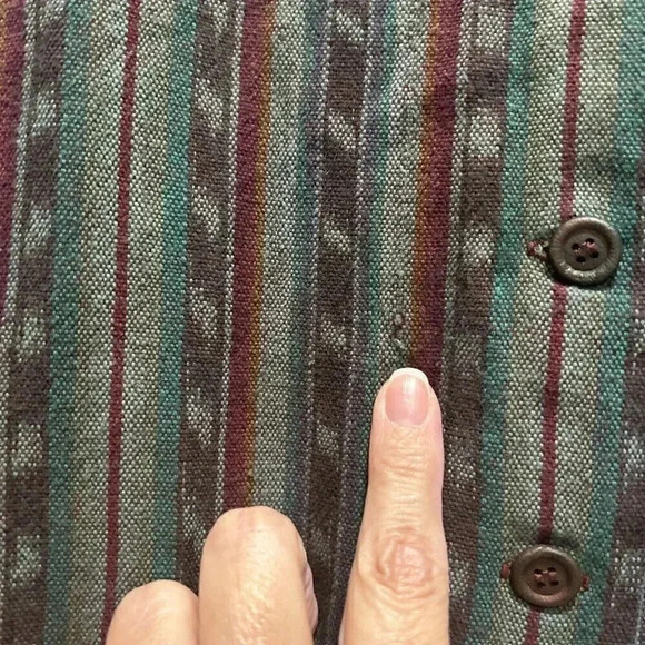 Aunt Abigail’s Attic Green Aztec Dress with Pockets see‎ pics XL Western Artisy - Picture 6 of 11